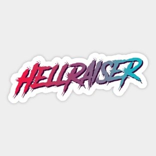 Hellraiser typography design Sticker